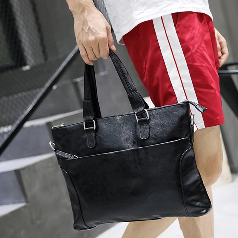 Men's Briefcase, Business Shoulder Bag, Trendy 2023, with Casual and Simple Design, Derived from Korean Style